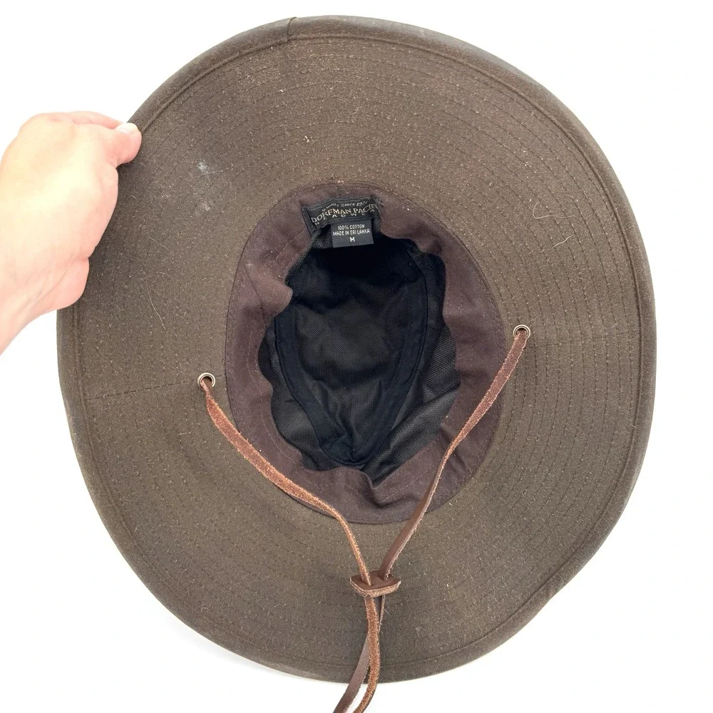Dorfman Pacific Bucket Hat Size Medium Brown Bendable Indie Jones Style